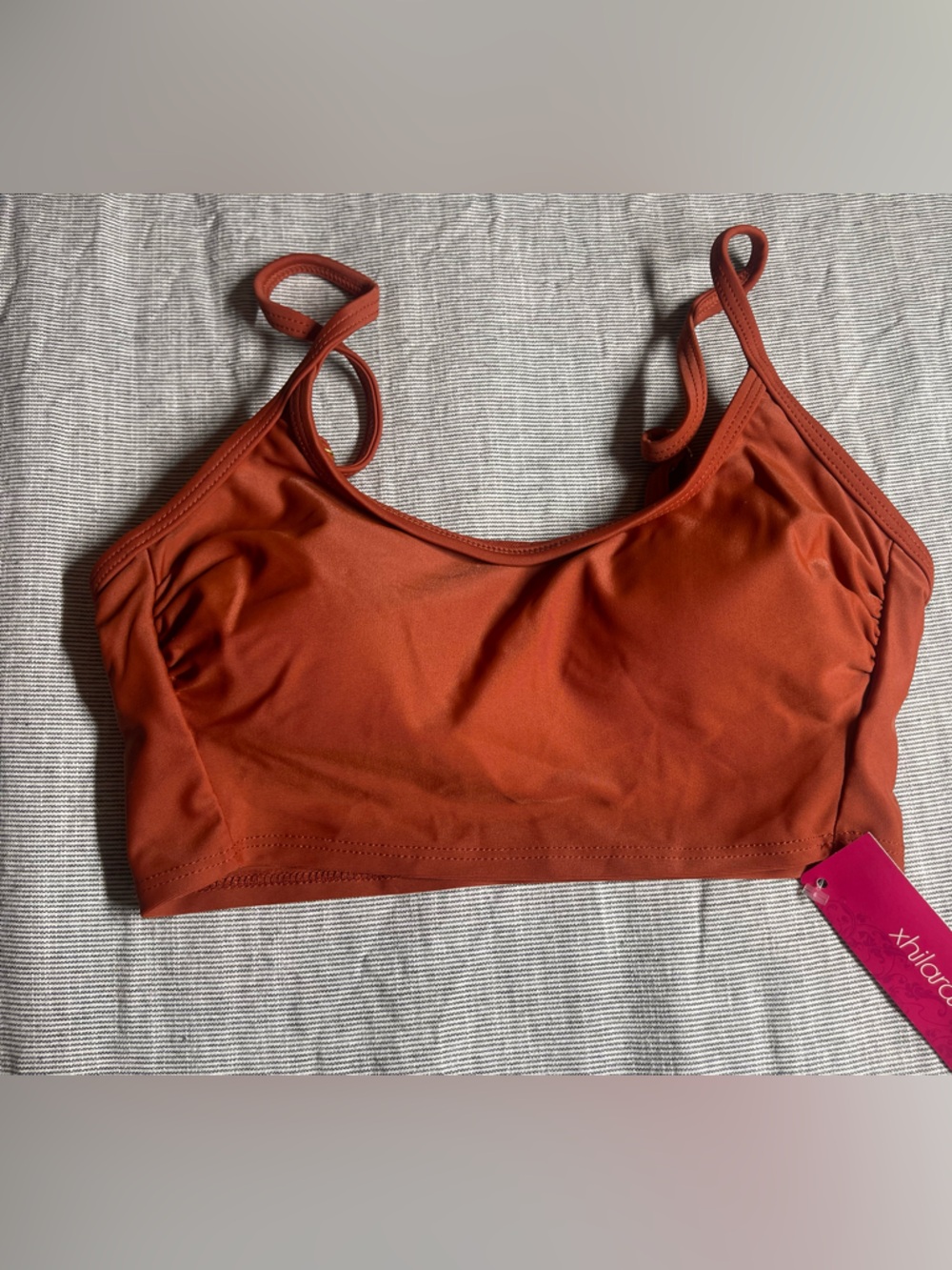 Juniors Rust Bikini Top XS